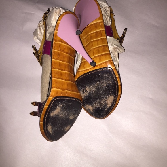 auth LOUIS VUITTON size 40.5 pony hide /crocodile - Picture 3 of 8